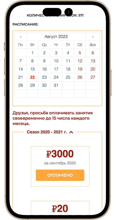 Скриншот сервиса kidscrm.online